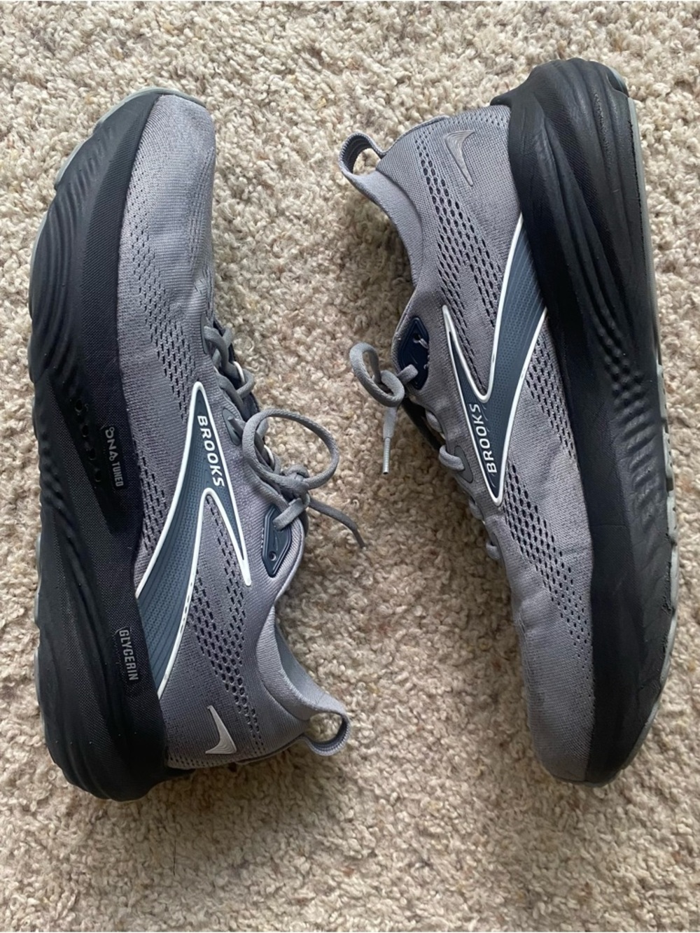 Brooks Men’s Gray and Black Running Shoes - Cushioned Trainer